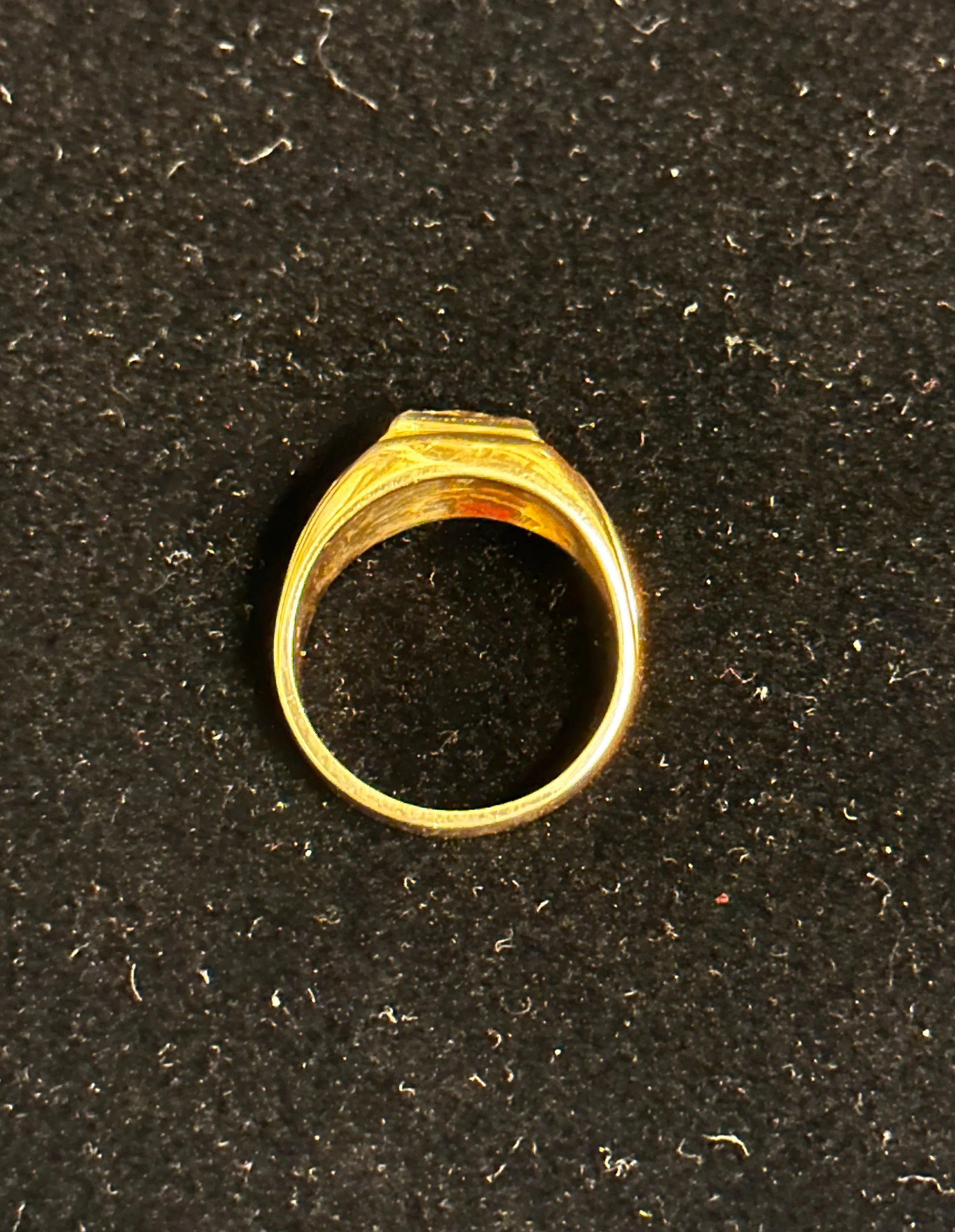 1.01ct Diamond Men's (or Unisex) Antique Solid Yellow Gold Ring -$20K APR w/CoA!,