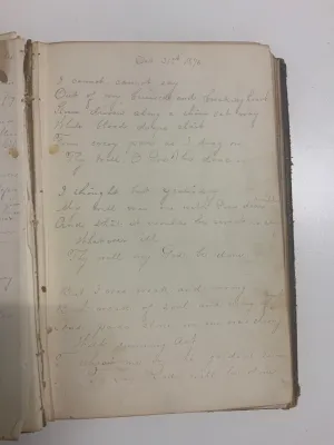 1864 Sallie E. Moore's Love&Death Diary, Letter Amidst Civil War- $5K APR w/CoA!