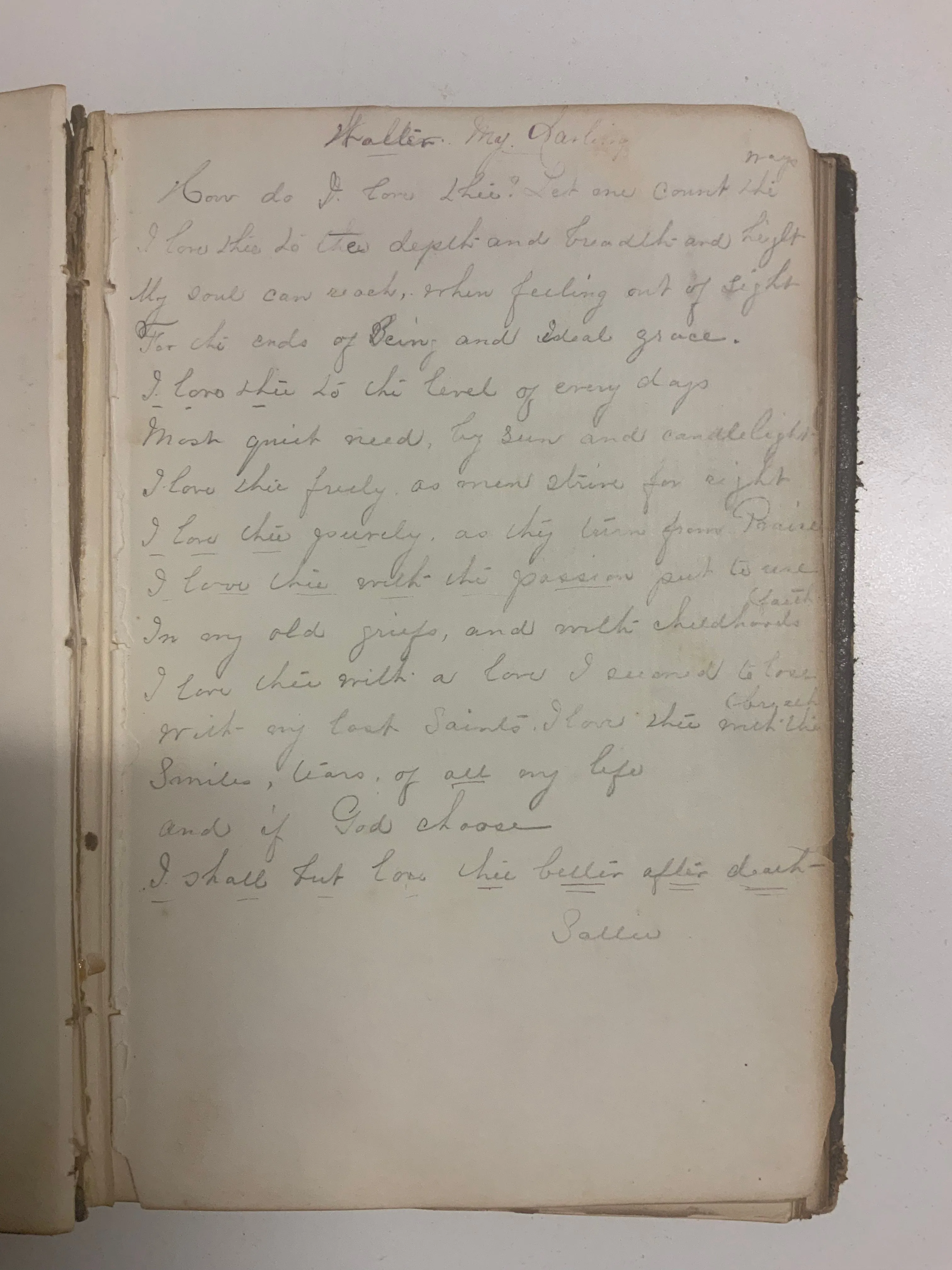 1864 Sallie E. Moore's Love&Death Diary, Letter Amidst Civil War- $5K APR w/CoA!