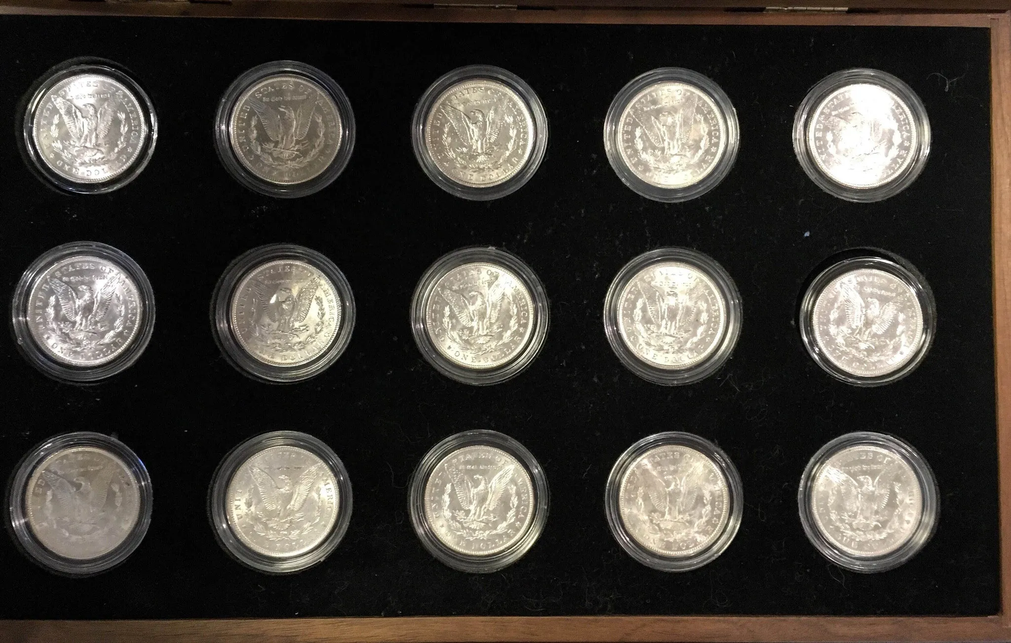 1878-1904 U.S. Peace Silver Dollar Complete Collection The Silver Mint LTD Morgan 15 Coins $1.5K Appraisal Value! ✓