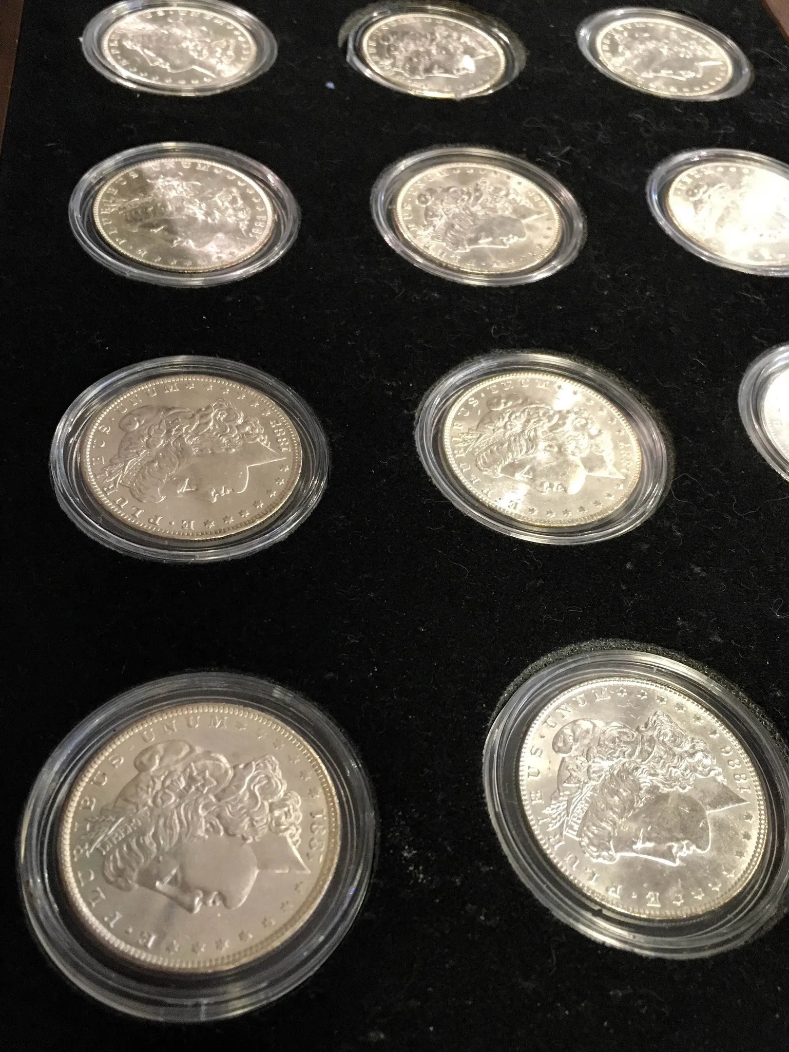 1878-1904 U.S. Peace Silver Dollar Complete Collection The Silver Mint LTD Morgan 15 Coins $1.5K Appraisal Value! ✓