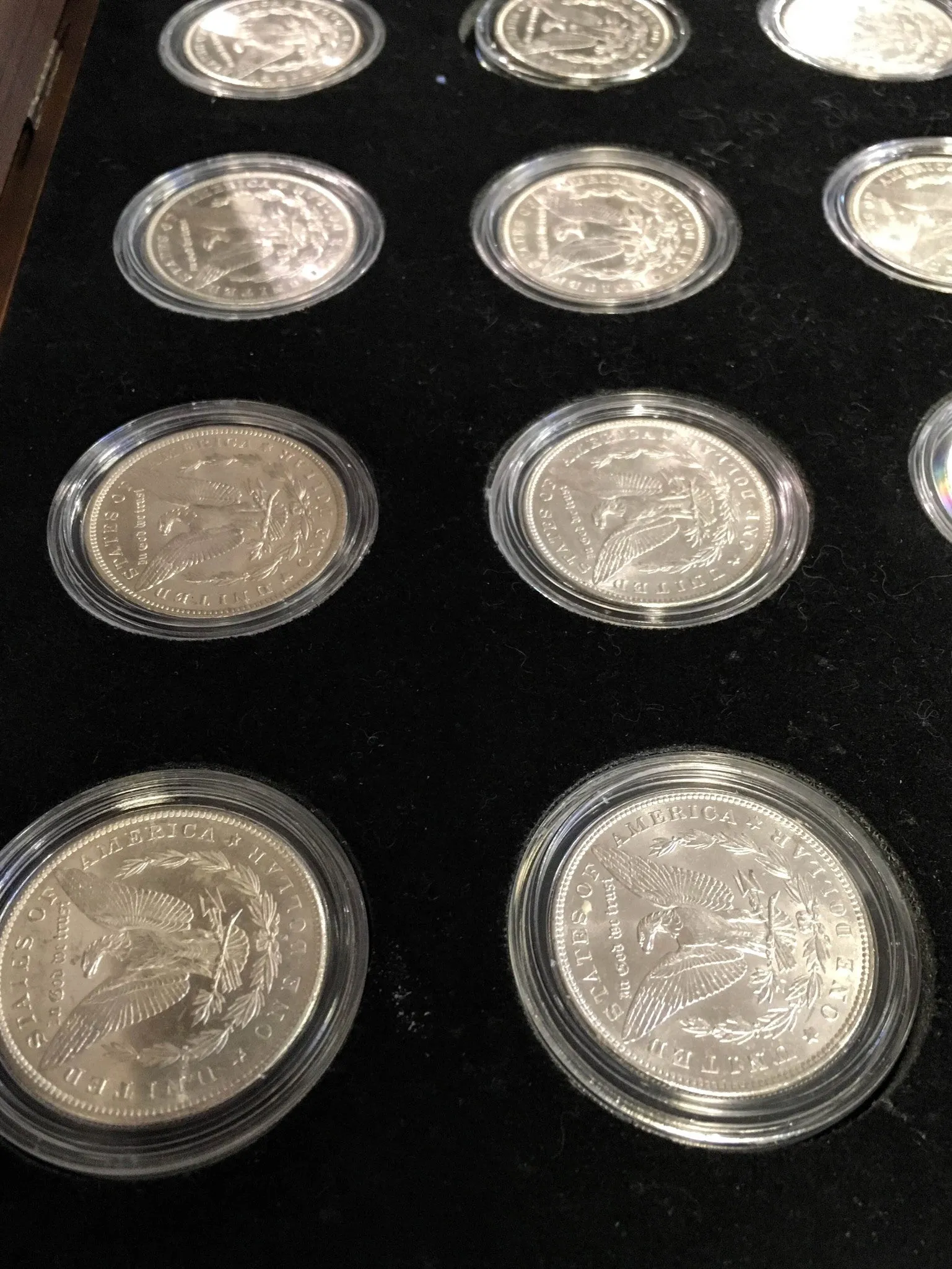 1878-1904 U.S. Peace Silver Dollar Complete Collection The Silver Mint LTD Morgan 15 Coins $1.5K Appraisal Value! ✓