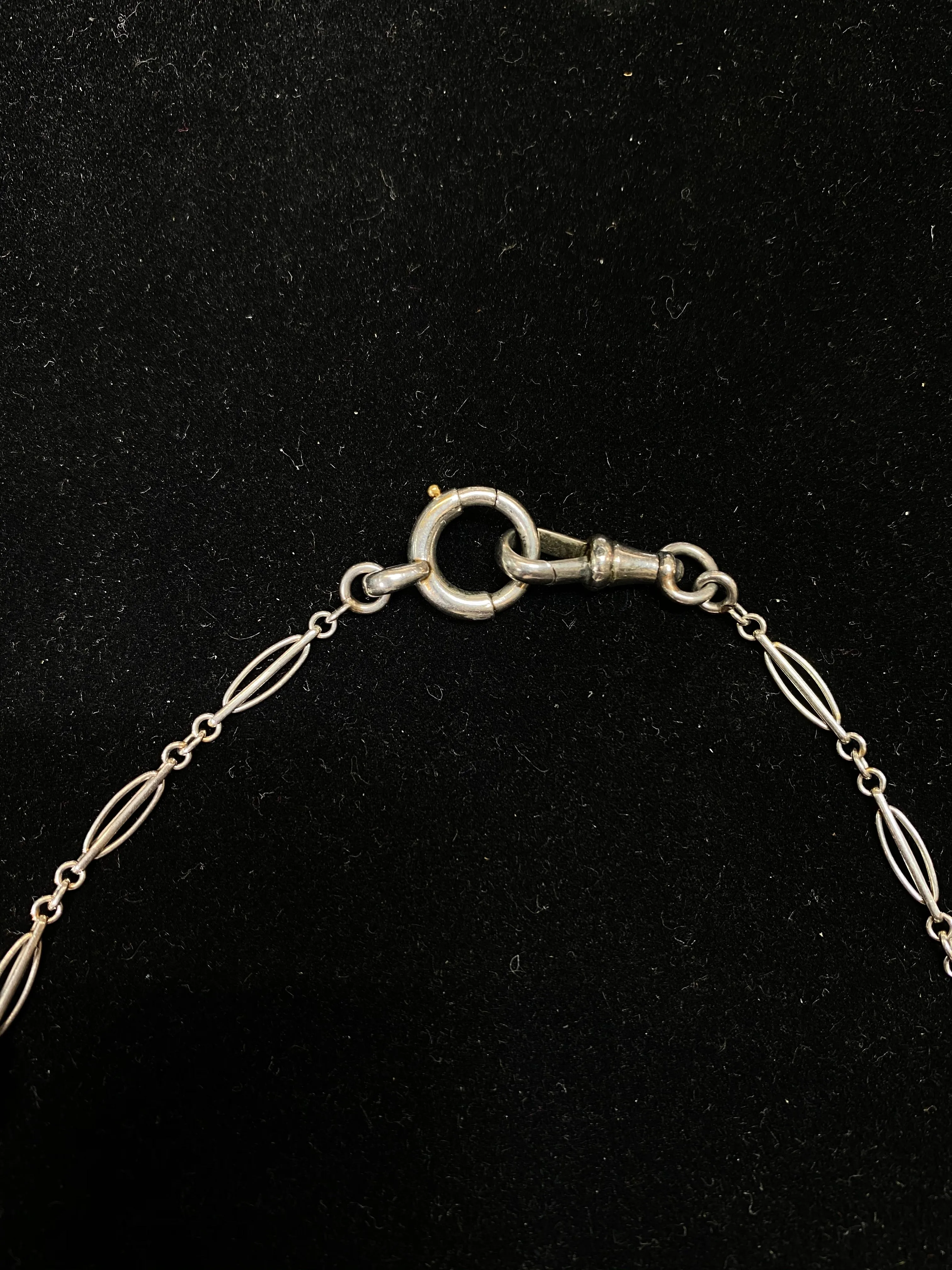 1890’s Vintage Designer Platinum Necklace/Watch Fob w/ 4 Akoya Pearls - $8K Appraisal Value w/ CoA! }