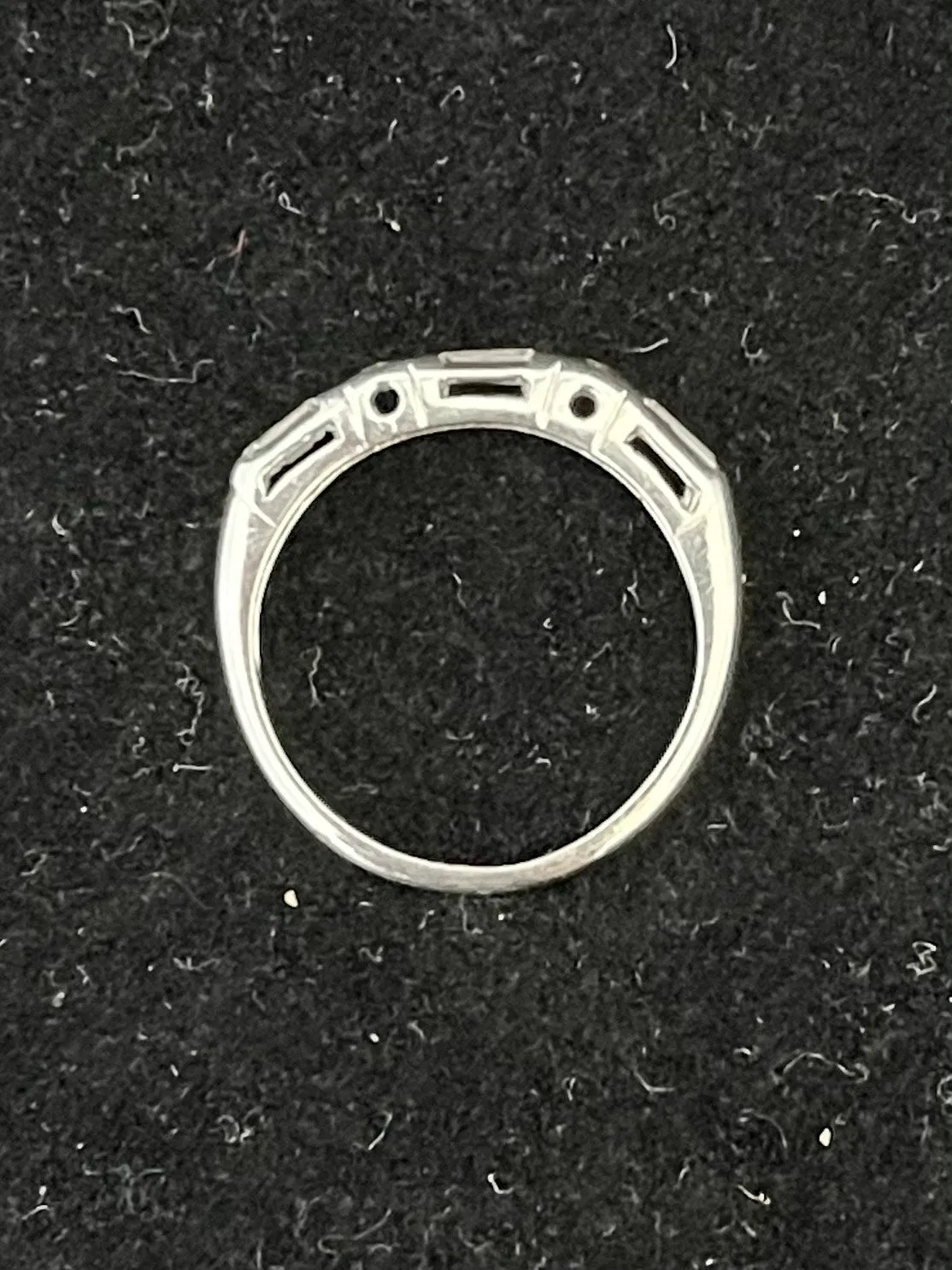 1920s Handmade Designer Platinum Diamond Band Ring - $6K Appraisal Value w/ CoA!