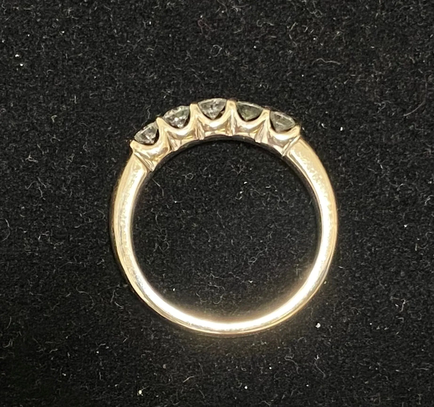 1930's Antique Solid White Gold 5-Diamond Ring with Beautiful Filigree -$10K Appraisal Value w/CoA}