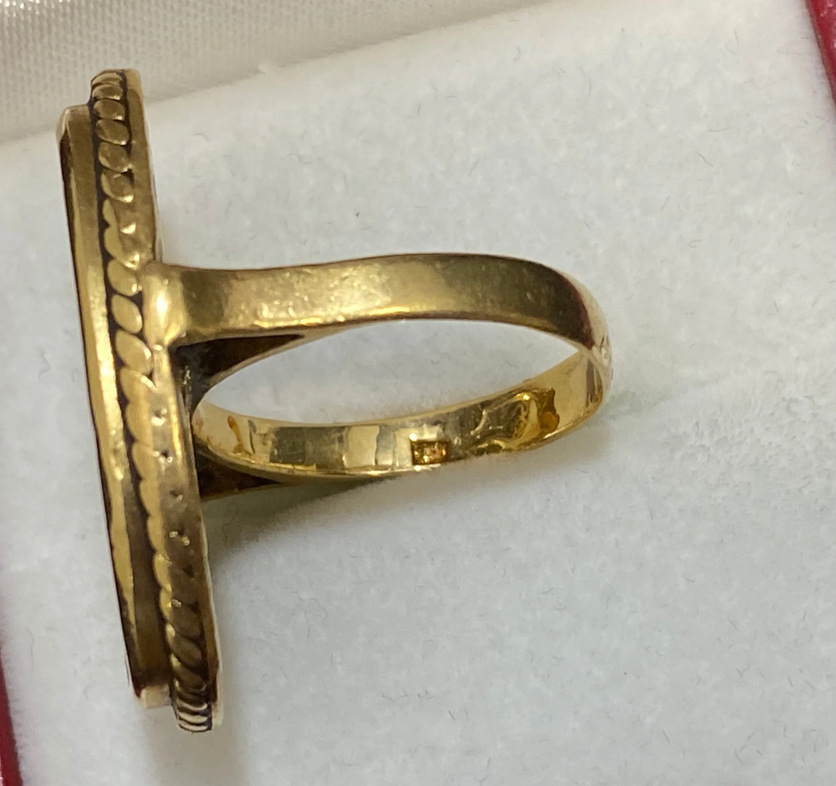 1930’s European Designer 18K Yellow Gold with Onyx Ring - $10K Appraisal Value w/CoA}