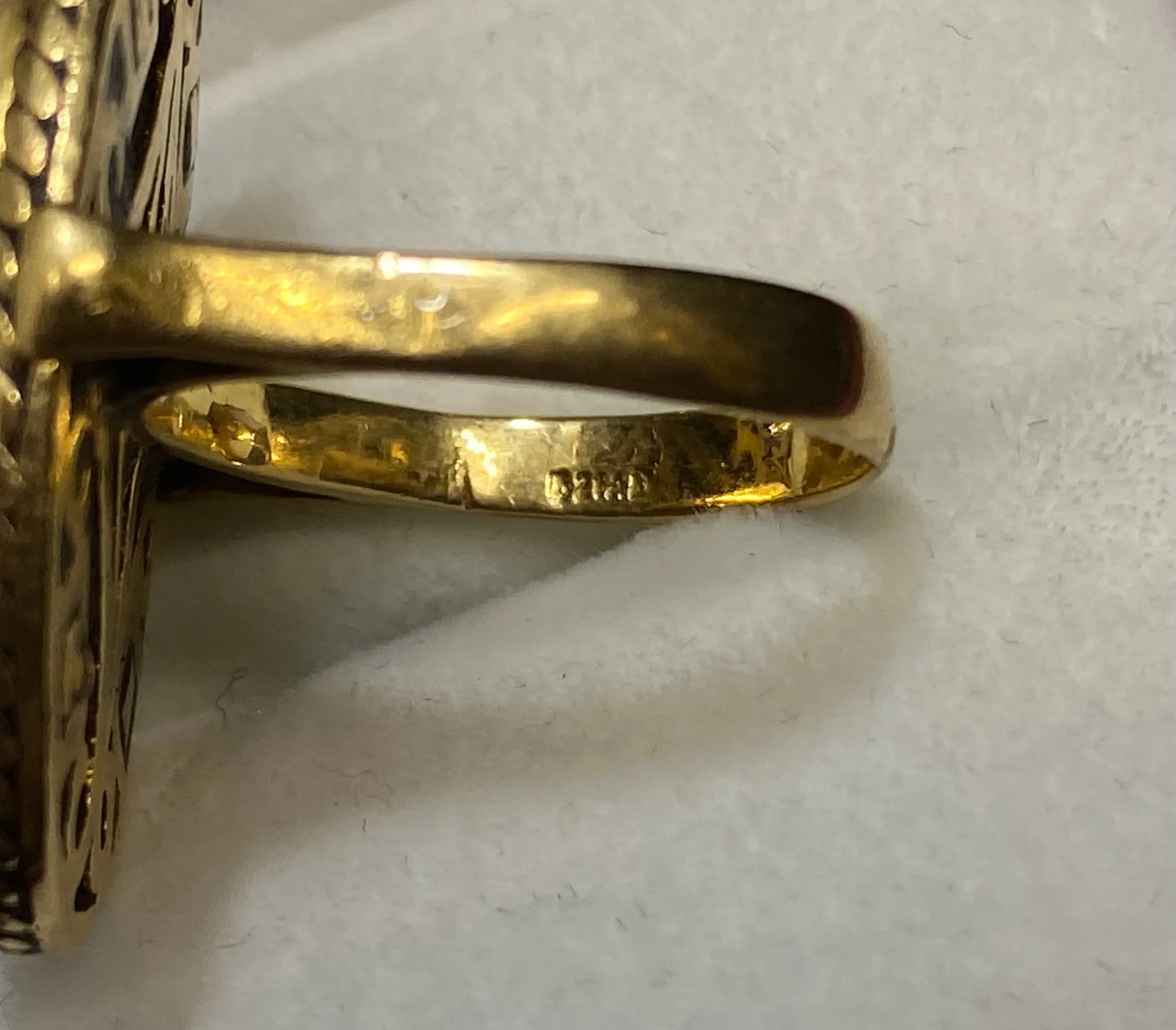 1930’s European Designer 18K Yellow Gold with Onyx Ring - $10K Appraisal Value w/CoA}