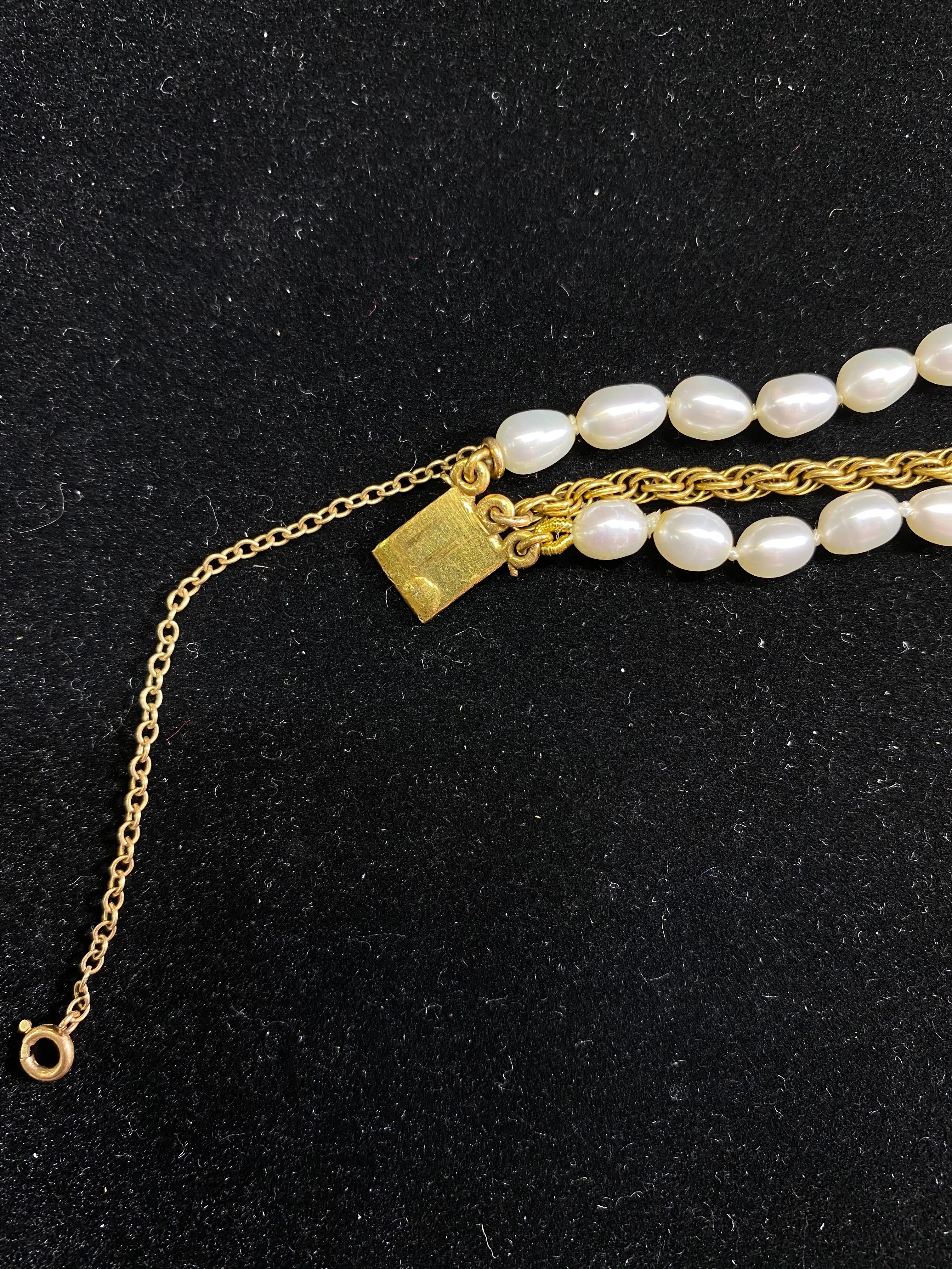 1930’s Vintage SYG 3 cts Opal / 42 Pearls Double Strap Bracelet - $10K APR Value w/ CoA!