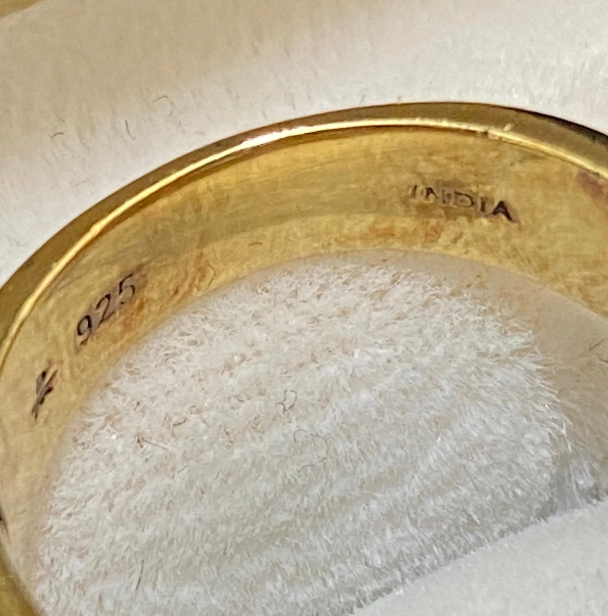 1940's Antique Indian 18K Yellow Gold & Sterling Silver 53-Diamond Ring - $6K Appraisal Value w/CoA}
