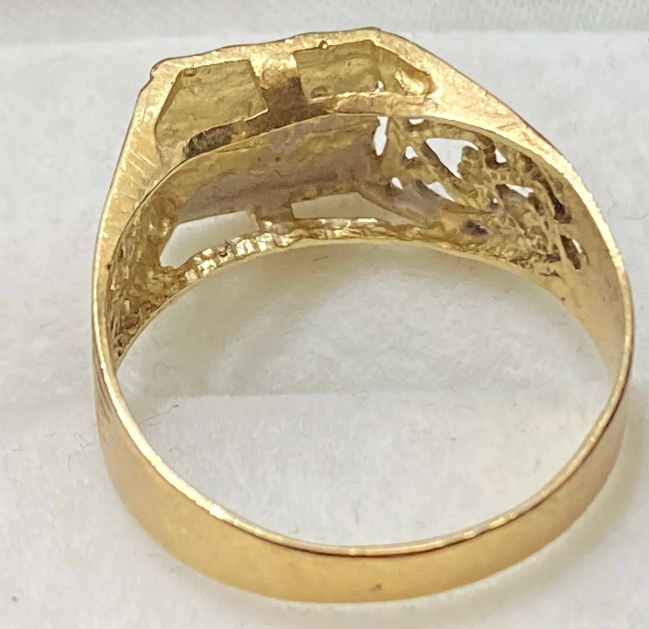 1940’s Antique Solid Yellow Gold "T" Initial Ring $2K Appraisal Value w/CoA}