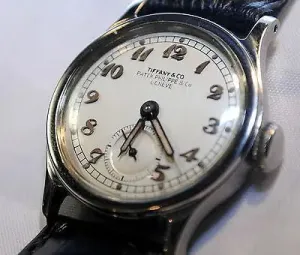 1940s Rare 1st Model Patek Philippe for Tiffany & Co. Calatrava Wrist Watch - $50K VALUE