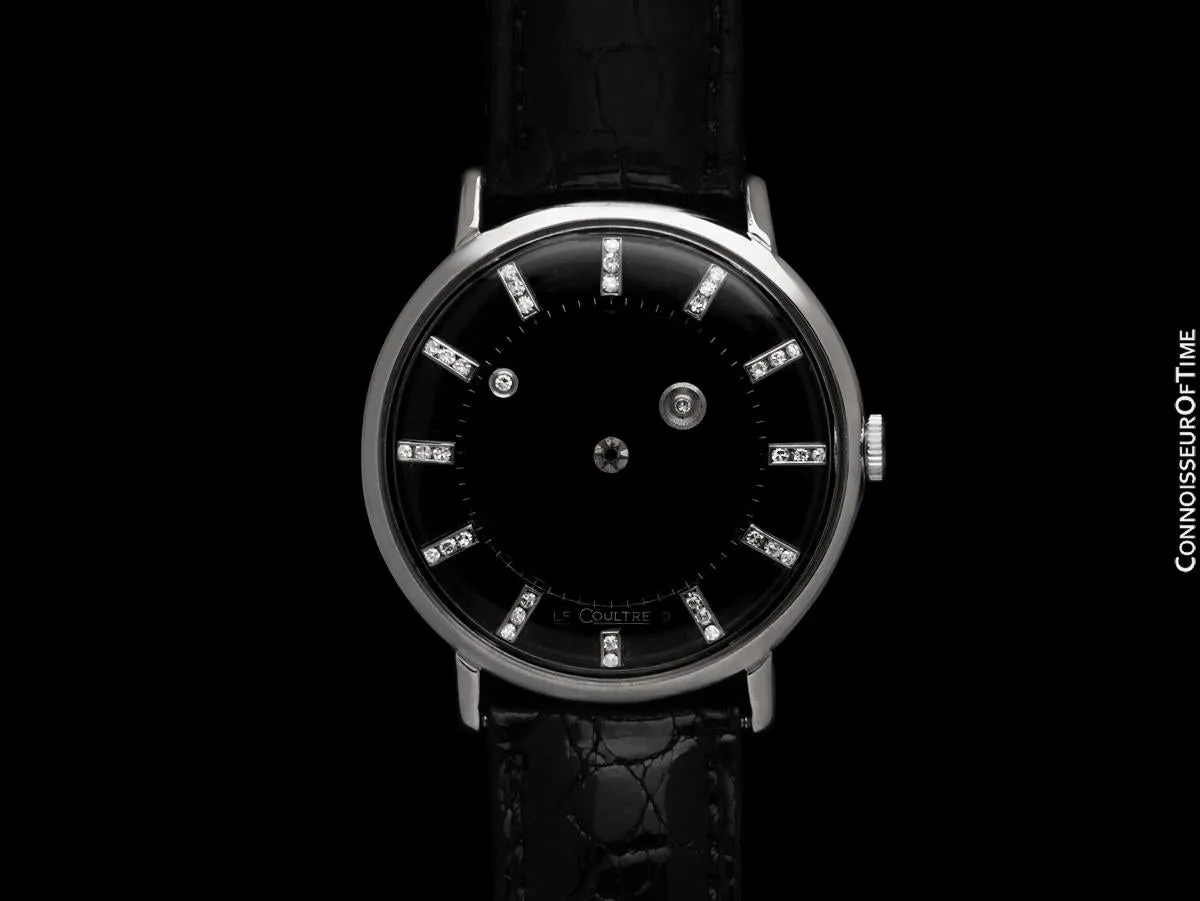 1958 Jaeger-LeCoultre (Vacheron & Constantin) Vintage Galaxy Mystery Dial - 14K White Gold & Diamonds