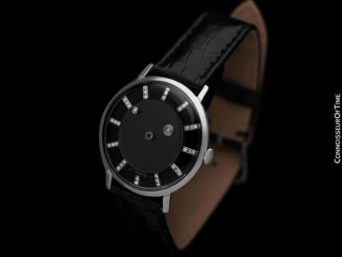 1958 Jaeger-LeCoultre (Vacheron & Constantin) Vintage Galaxy Mystery Dial - 14K White Gold & Diamonds