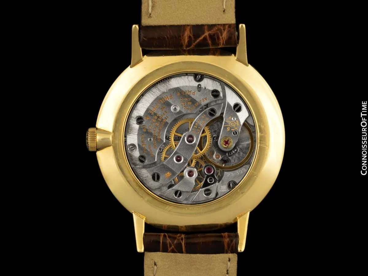 1960's Patek Philippe Vintage Mens Handwound Ref. 2592 18K Gold Dress Watch