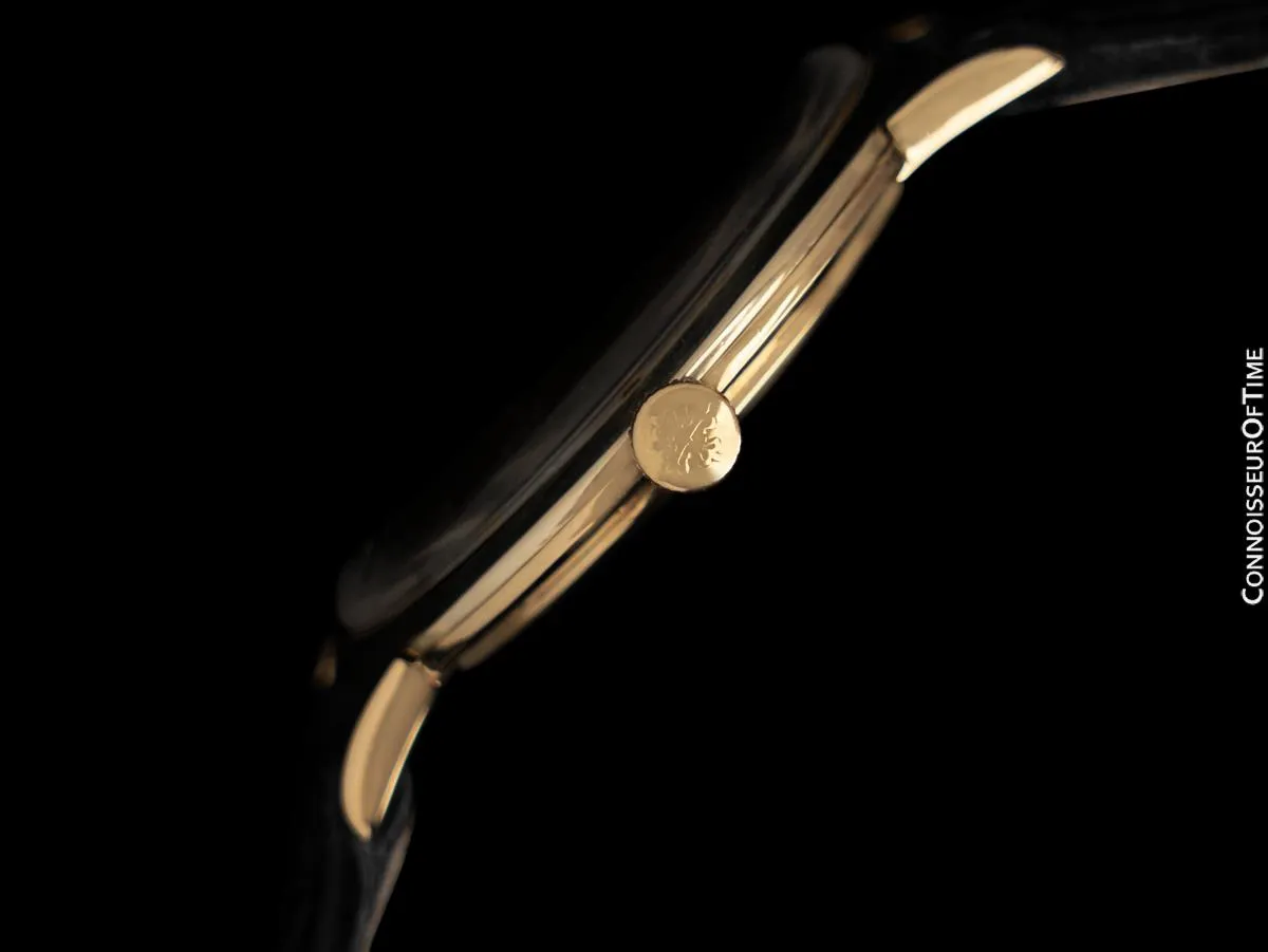 1960's Patek Philippe Vintage Mens Handwound Ref. 3468 18K Gold Dress Watch
