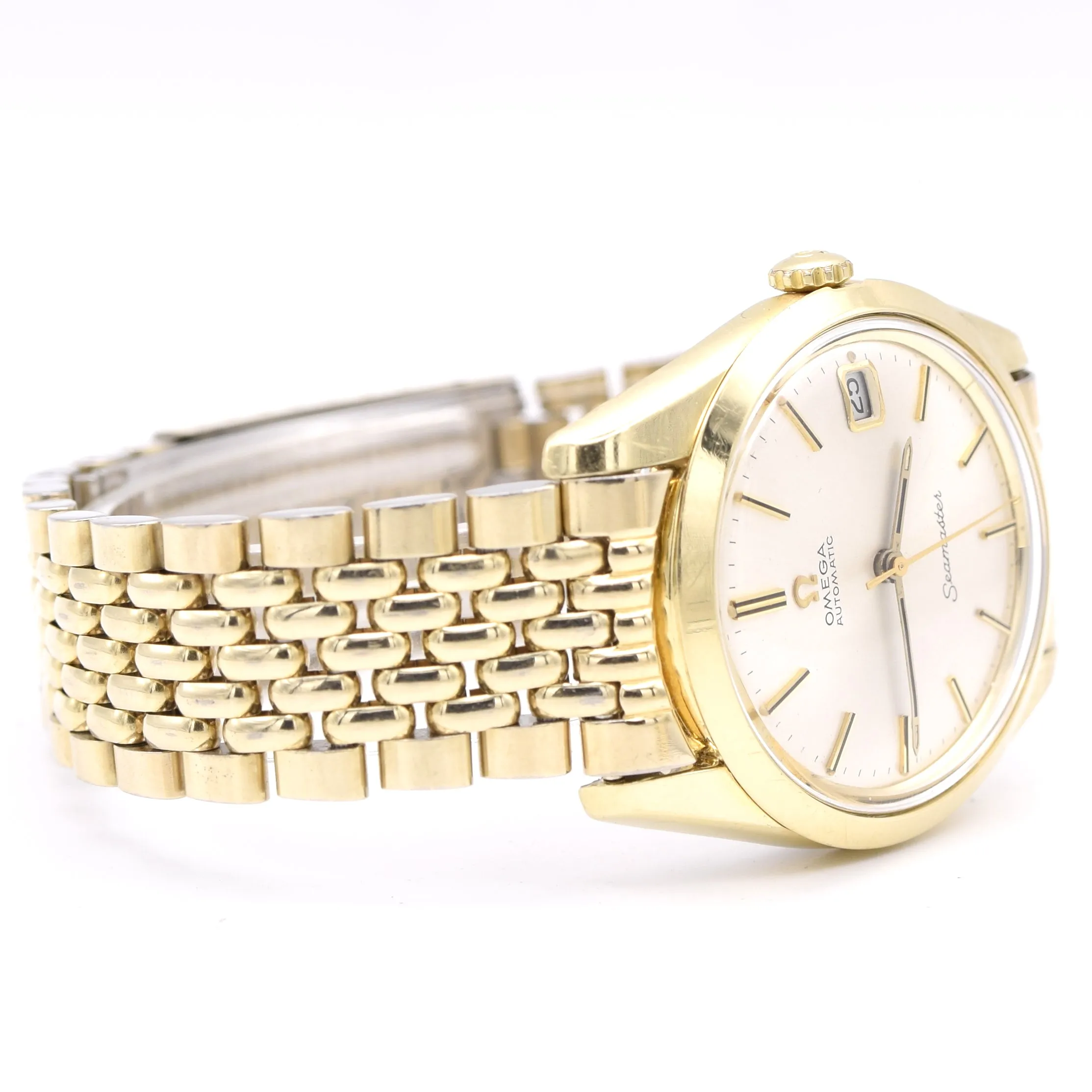 1968 Omega Seamaster automatic Immaculate Model 166.010 in Stainless Steel and Gold On BOR bracelet
