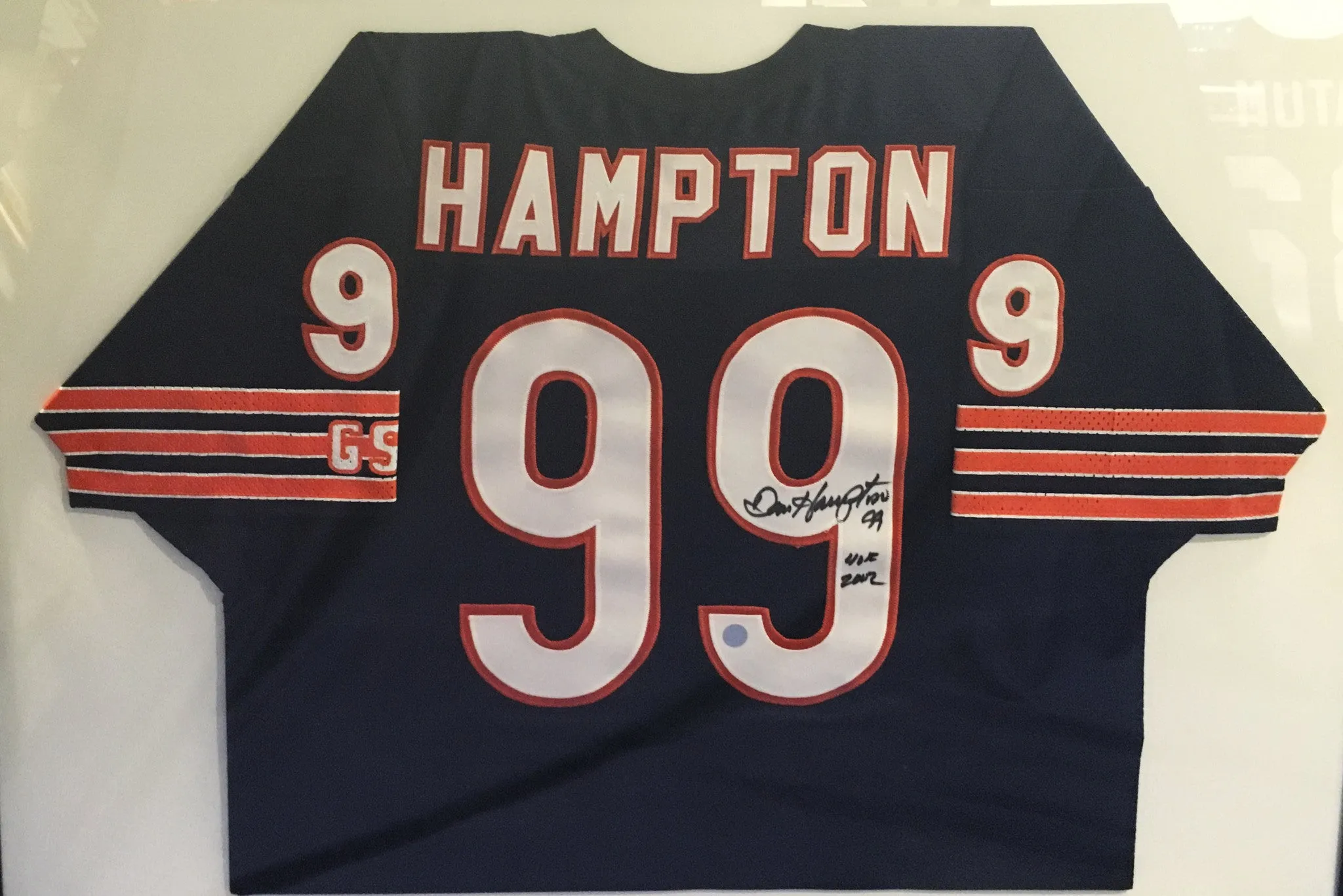1970's Dan Hampton Danimal Number 99 Jersey Shirt Football NFL Signed w/COA - $2K VALUE*