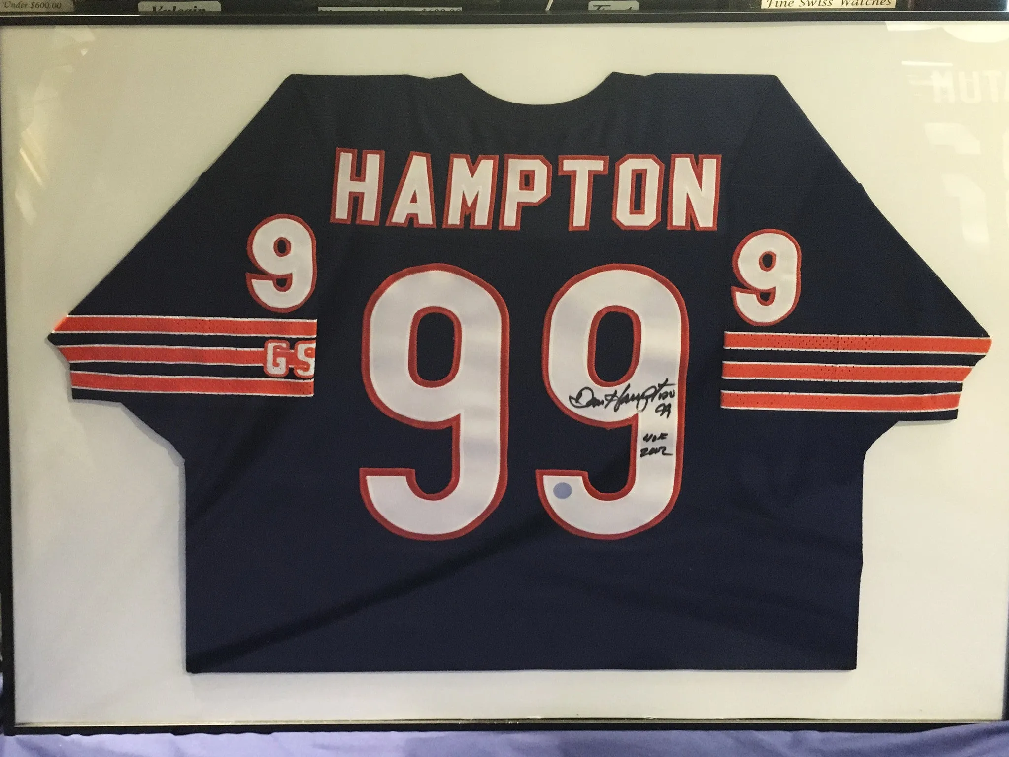 1970's Dan Hampton Danimal Number 99 Jersey Shirt Football NFL Signed w/COA - $2K VALUE*