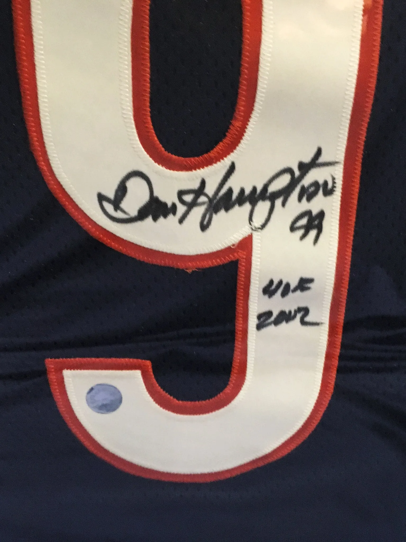 1970's Dan Hampton Danimal Number 99 Jersey Shirt Football NFL Signed w/COA - $2K VALUE*