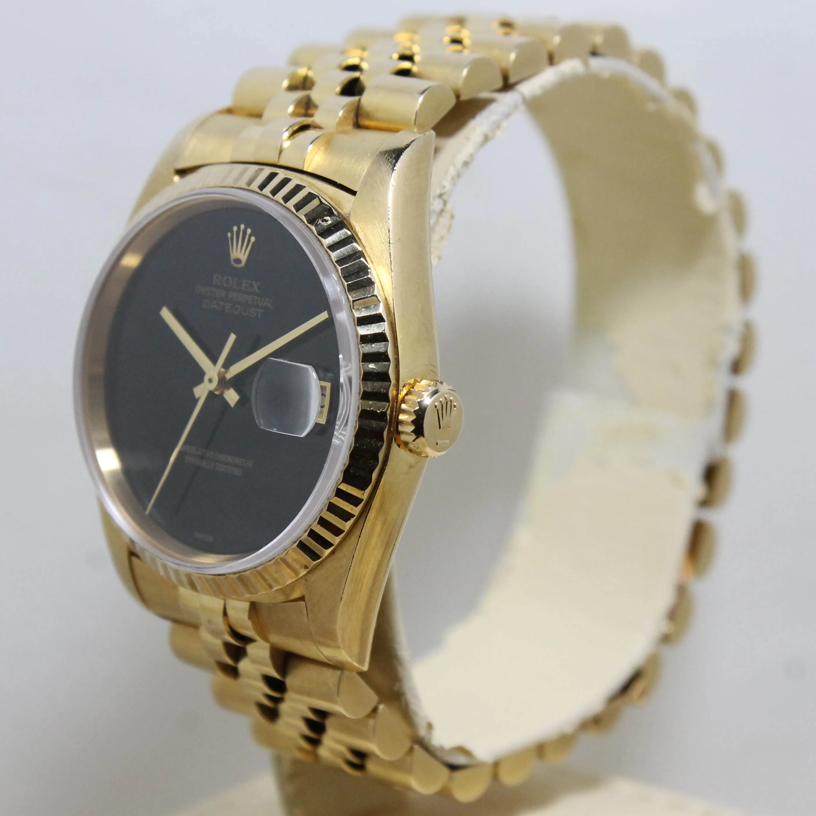 1990 Rolex Datejust Onyx Dial Ref. 16238