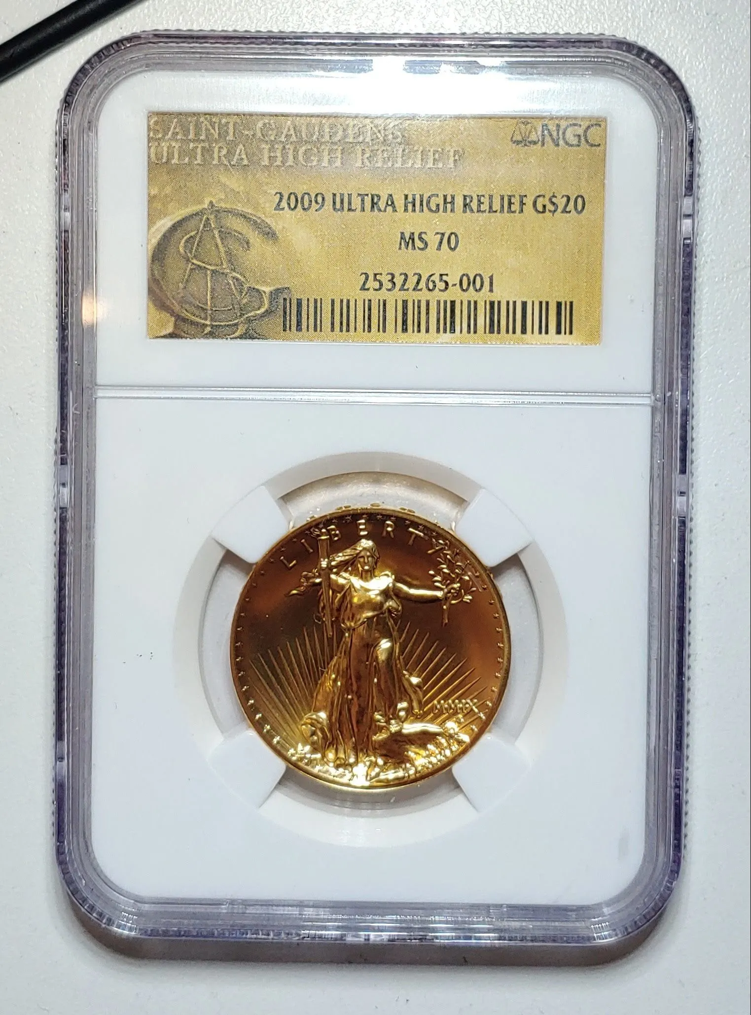 2009 Ultra High Relief Liberty Double Eagle Saint Gaudens MS-70 (NGC) - $4K APR Value w/ CoA! ✿✓