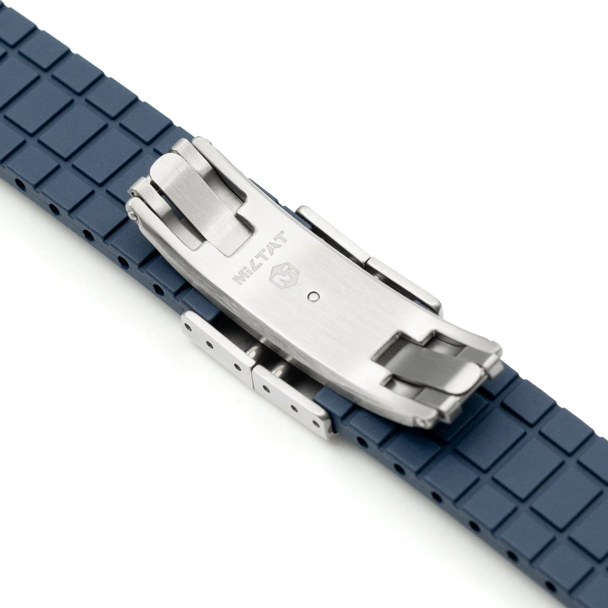 20mm Quick Release FKM28 Navy Blue FKM Rubber watch strap