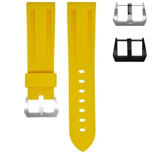22MM LUG WIDTH STRAP - SUNSHINE YELLOW RUBBER
