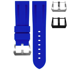24MM LUG WIDTH STRAP - GULFSTREAM BLUE RUBBER