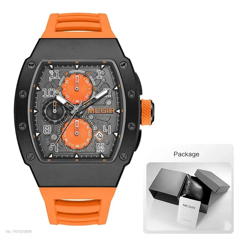 316 Stainless Steel Quartz Watch for Men Fashion Waterproof Luminous Chronograph Wristwatch