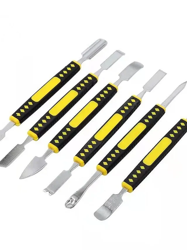 6pcs Metal Crowbar Set, Small Metal Spudgers, Opening Pry Tools, Disassembly Tools For Mobile Phones And Digital Home Appliances