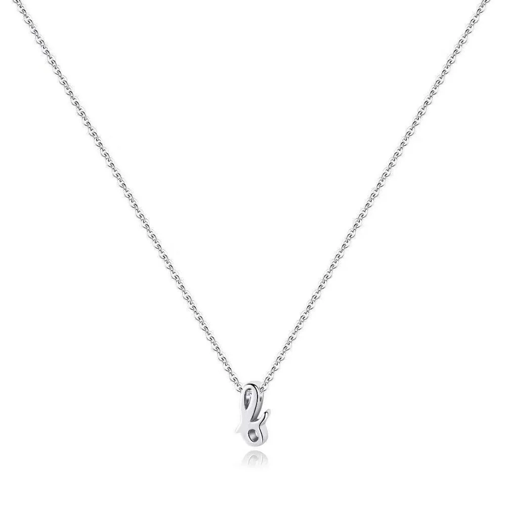 925 Sterling Silver Initial Necklace for Women Girls Dainty Cursive Initial Necklace for Women Girls Mothers Day Jewelry Gifts