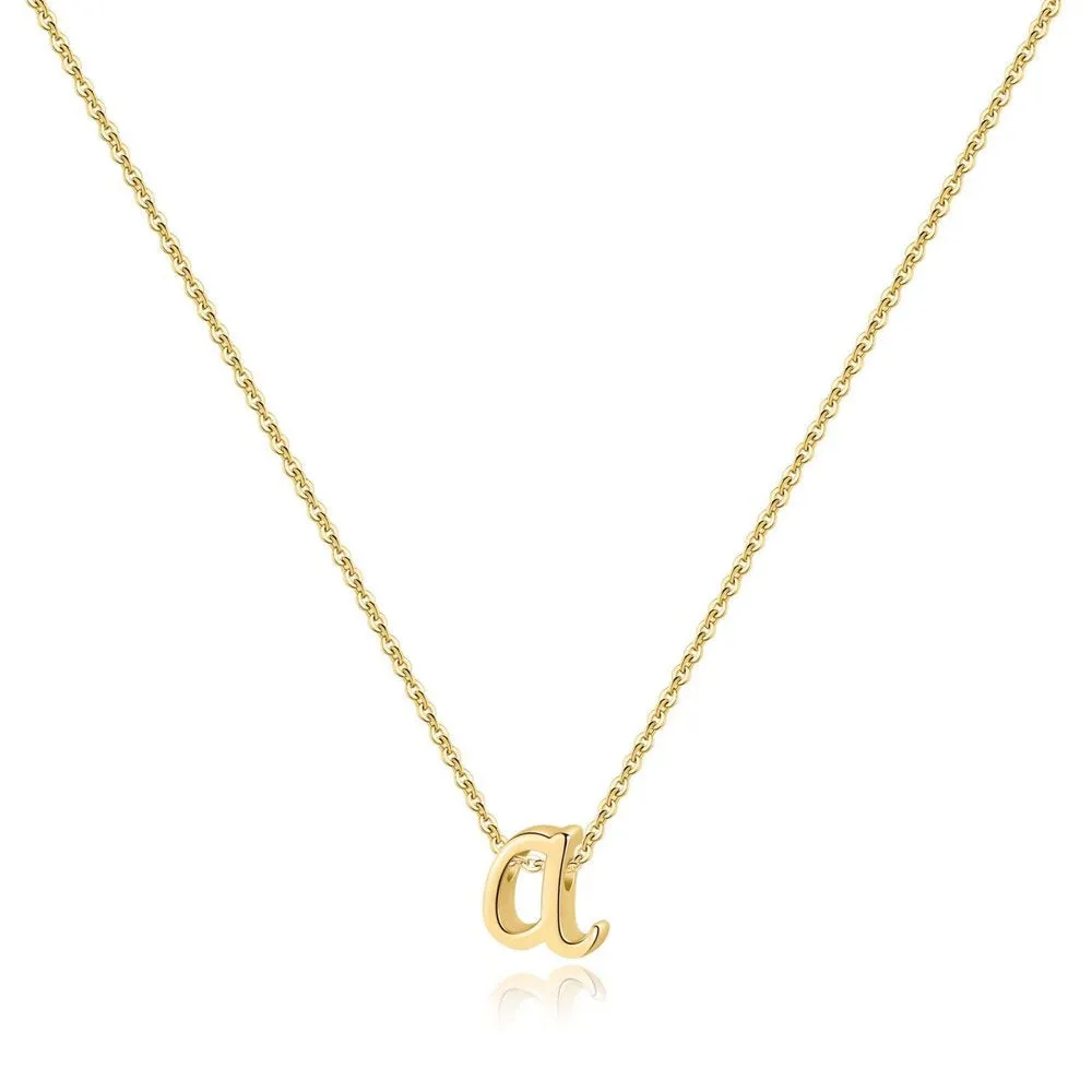 925 Sterling Silver Initial Necklace for Women Girls Dainty Cursive Initial Necklace for Women Girls Mothers Day Jewelry Gifts