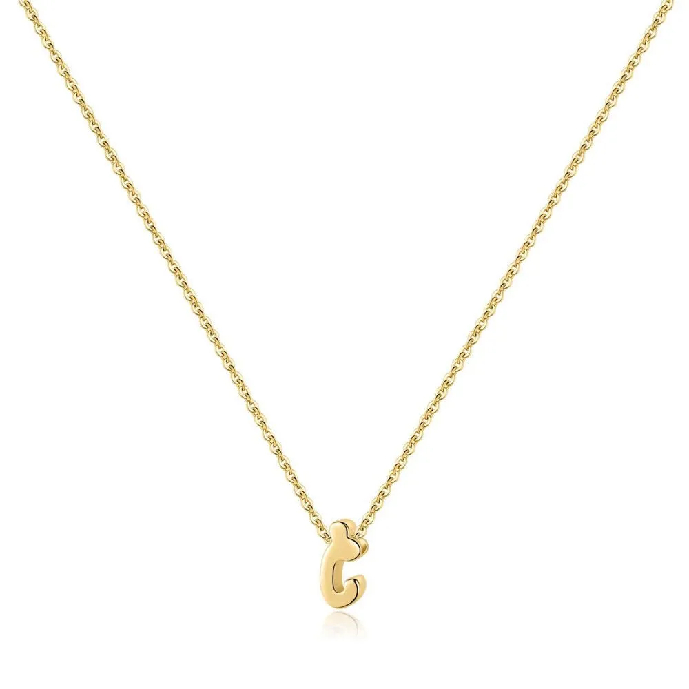 925 Sterling Silver Initial Necklace for Women Girls Dainty Cursive Initial Necklace for Women Girls Mothers Day Jewelry Gifts