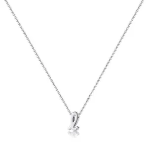 925 Sterling Silver Initial Necklace for Women Girls Dainty Cursive Initial Necklace for Women Girls Mothers Day Jewelry Gifts