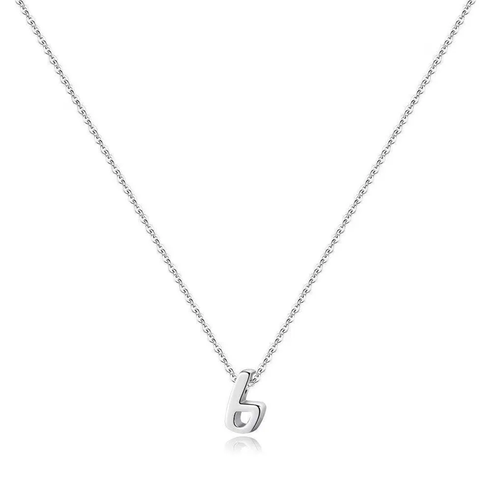 925 Sterling Silver Initial Necklace for Women Girls Dainty Cursive Initial Necklace for Women Girls Mothers Day Jewelry Gifts