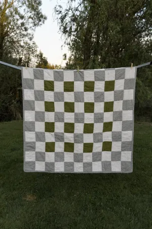 Adventure Quilt, Sage Stripe