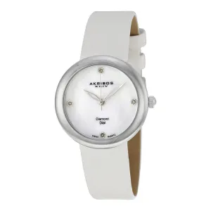 Akribos Xxiv White Ladies Watch AK687SS