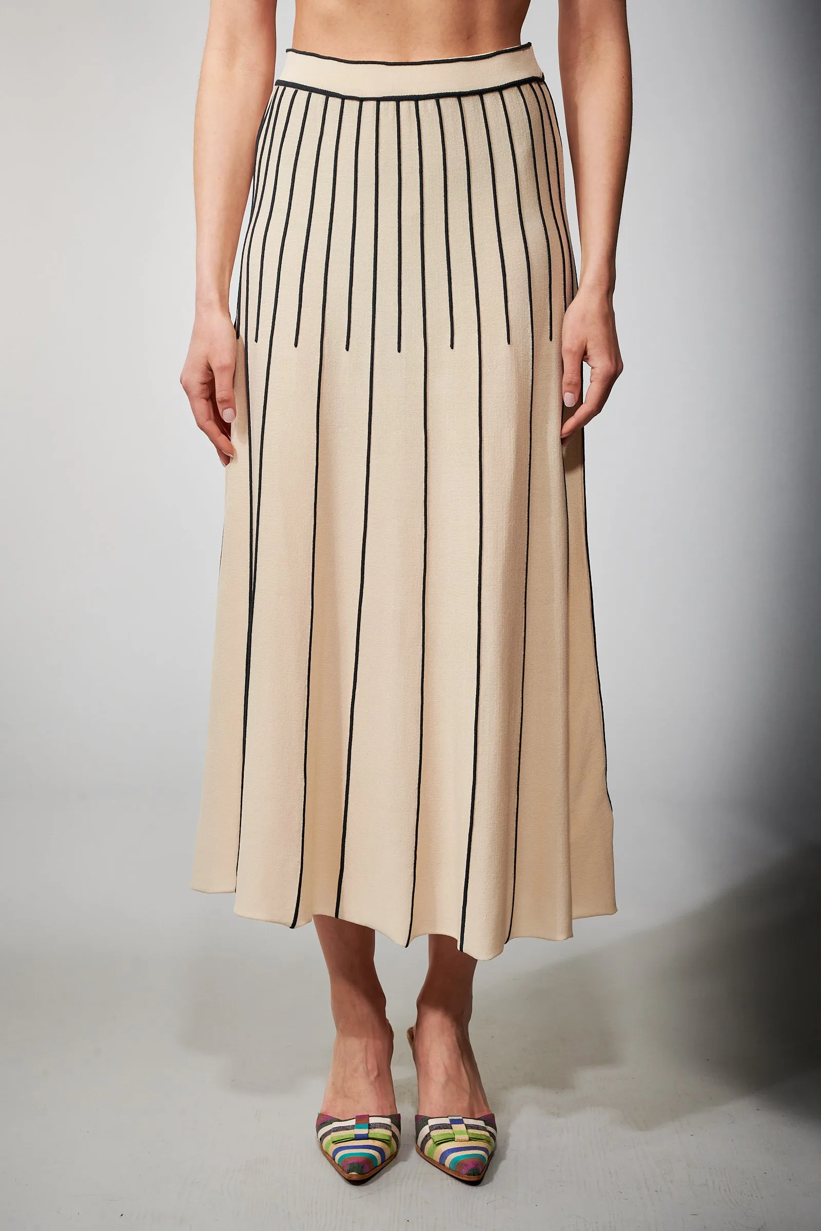Aldo Martins, Sustainable Knit , Oslo Maxi Skirt in Eggshell