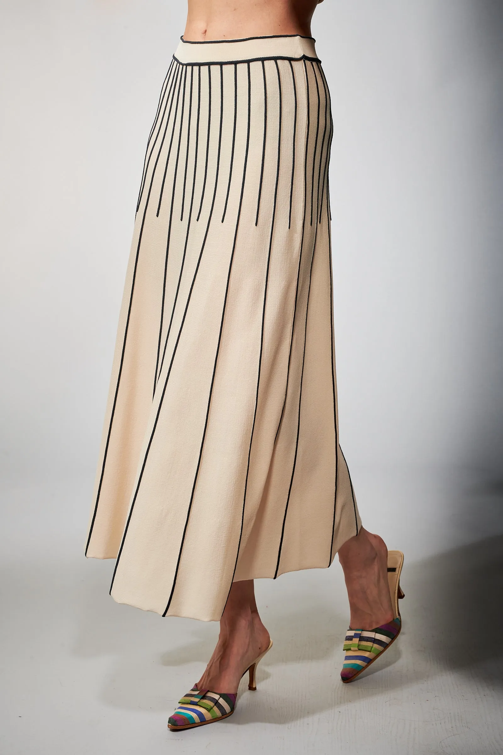 Aldo Martins, Sustainable Knit , Oslo Maxi Skirt in Eggshell