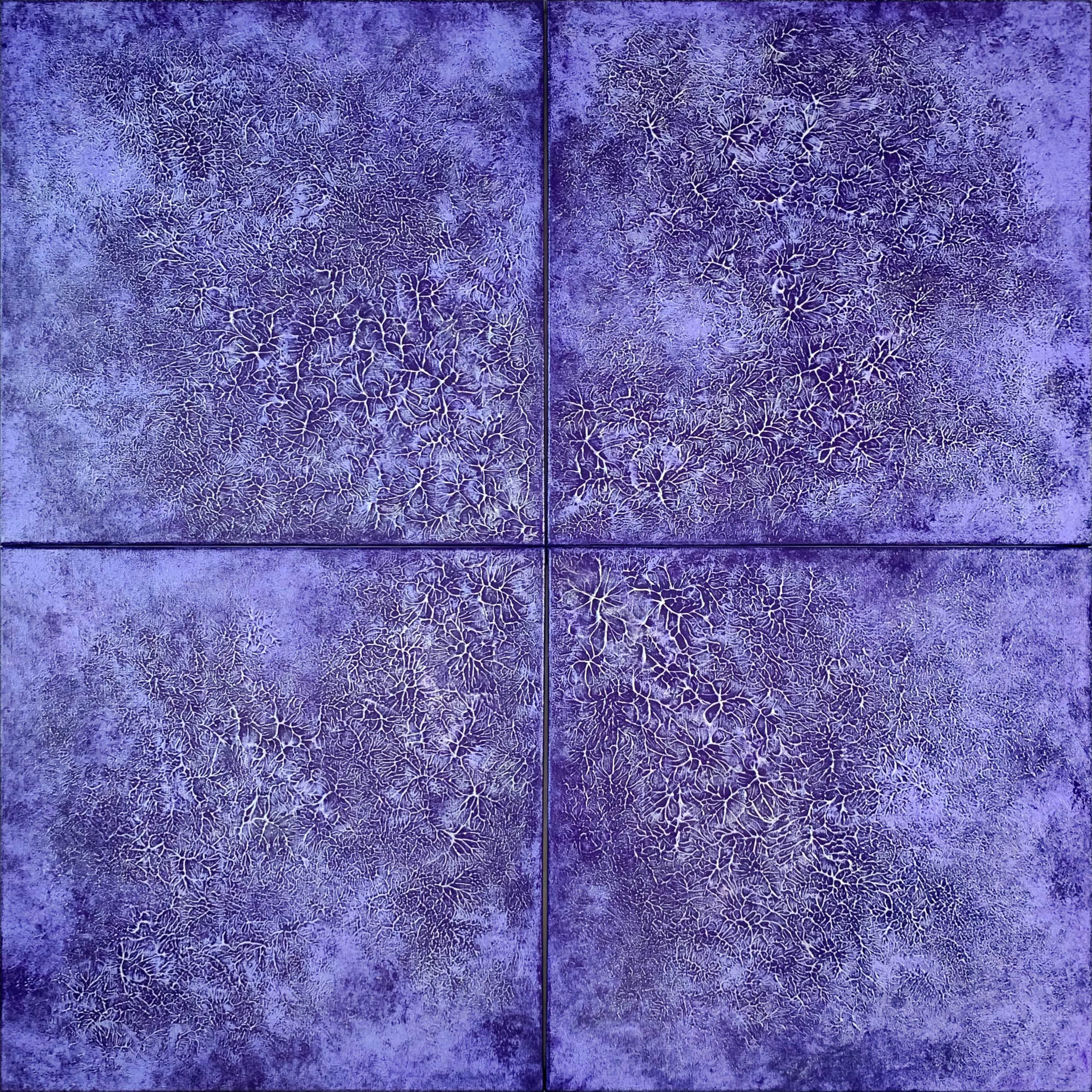 ALESSIA LU  "Radiance Of Mind" 4-Panel Acrylic on Canvas, 2020