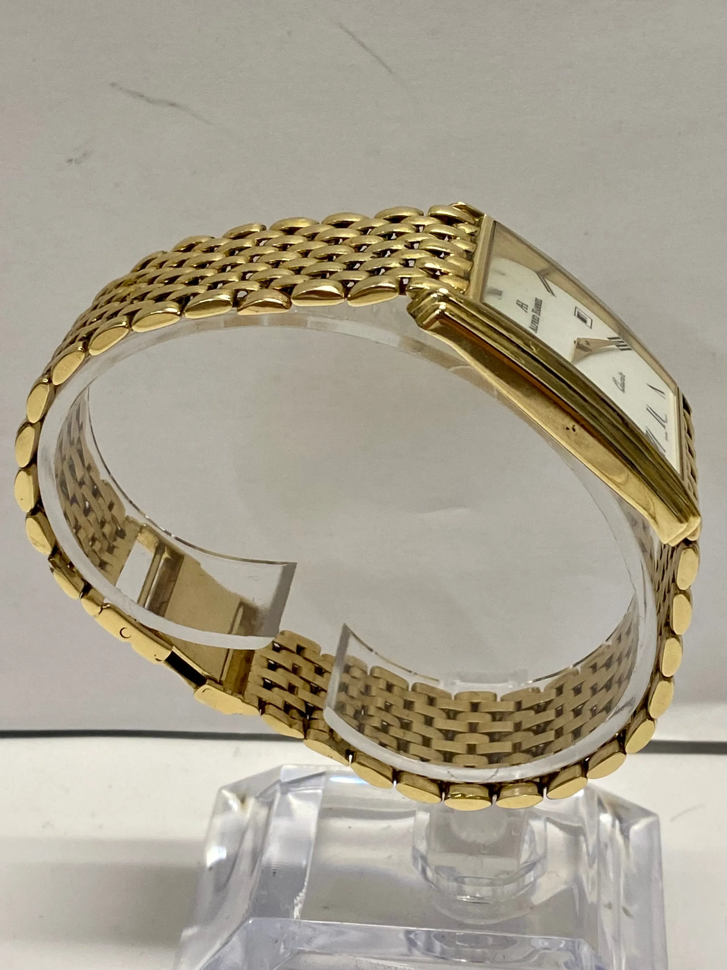 ALFRED HAMMEL Solid Yellow Gold w/ Date Feature Unisex Watch - $20K APR w/ COA!!