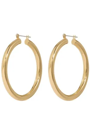 AMALFI TUBE HOOPS GOLD