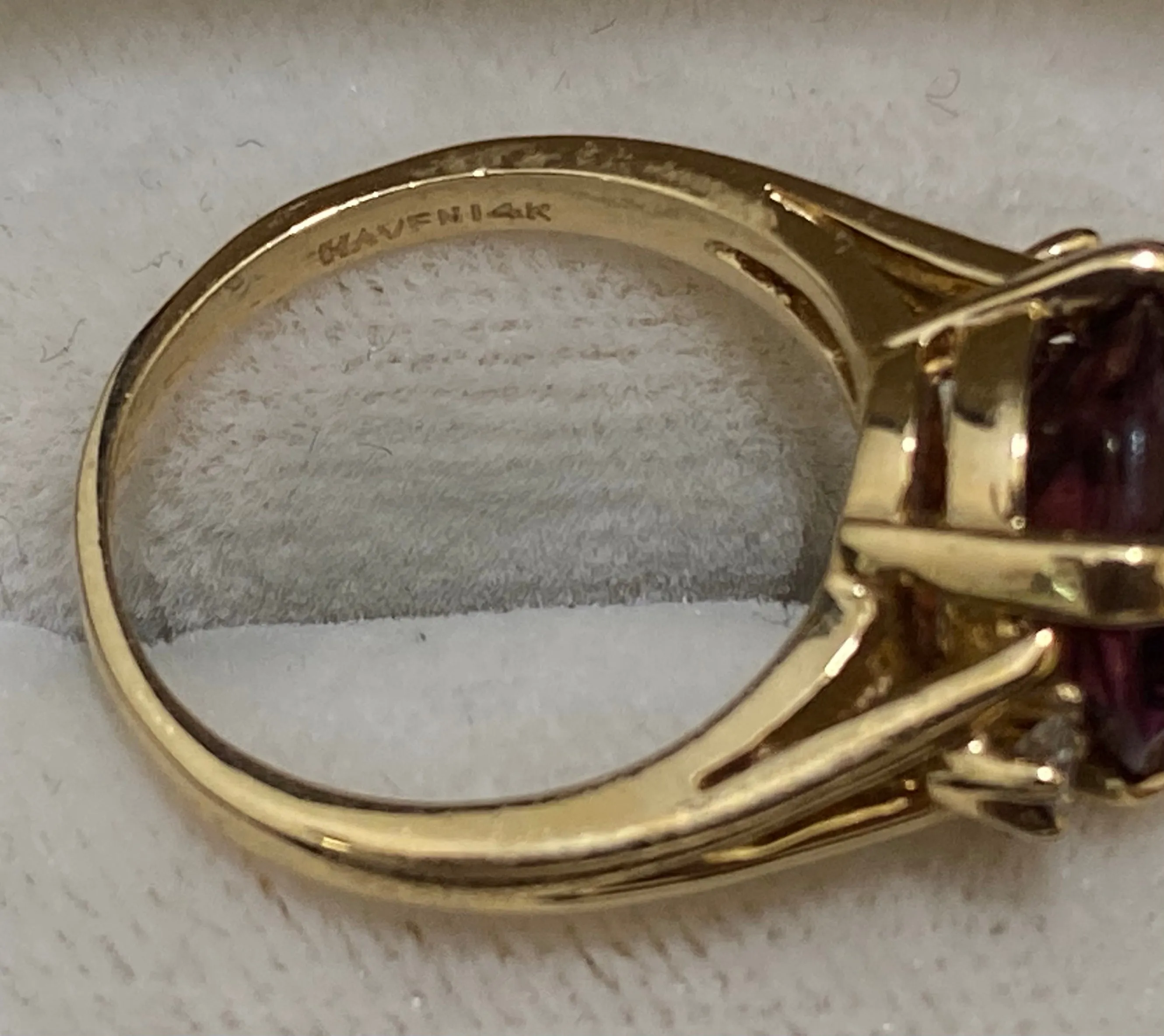 Amazing Designer Solid Yellow Gold Pink Sapphire & Diamond Ring - $6K Appraisal Value w/CoA}