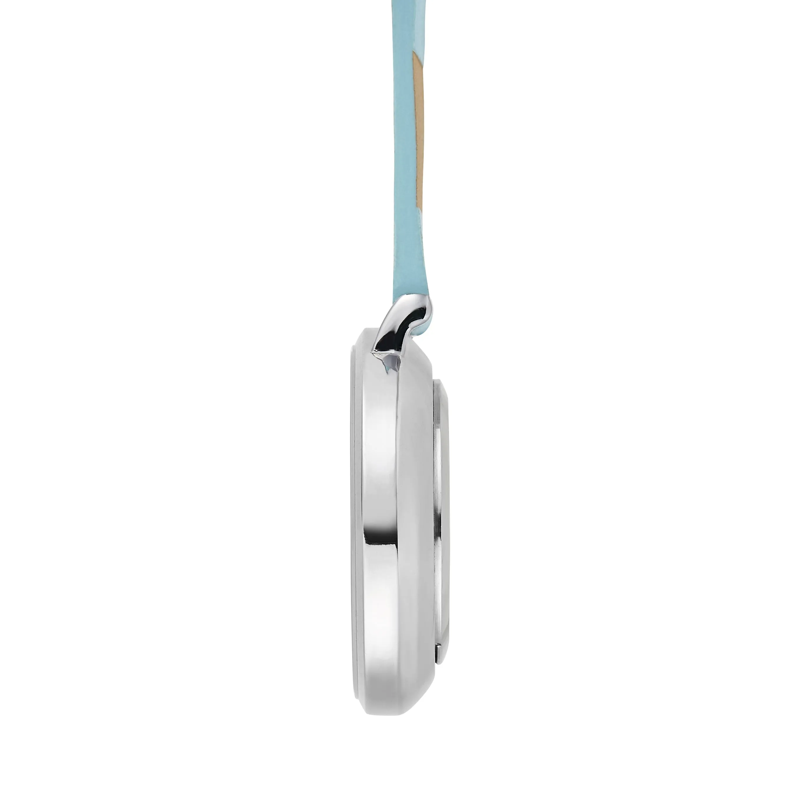 Annie Apple Nurses Fob Watch - Aurora - Marble/Silver/Blue - Leather - 35mm