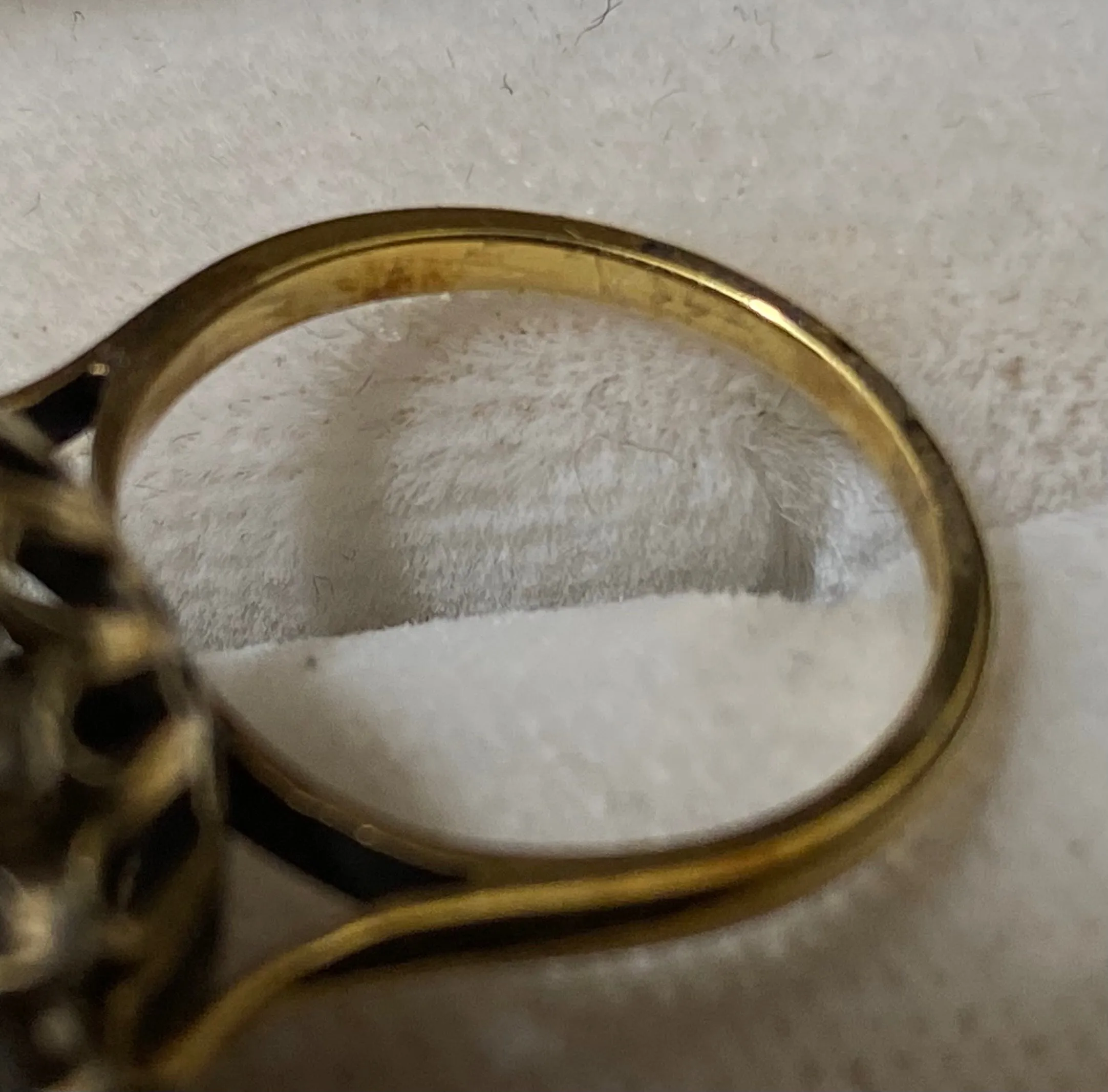 Antique Design 18K Yellow Gold with Diamond and Ruby Cocktail Ring - $40K Appraisal Value w/CoA}