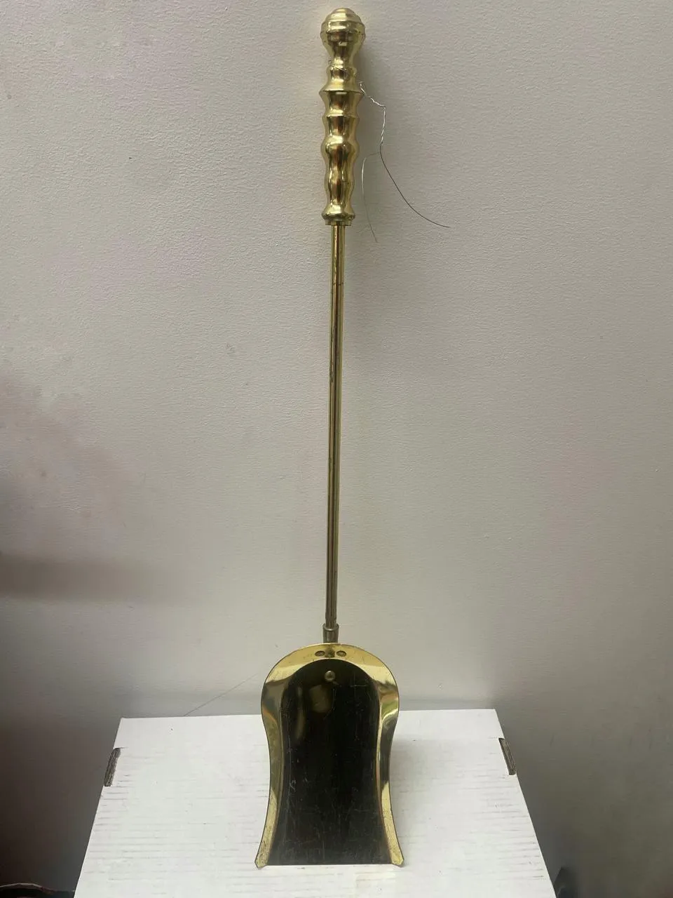 Antique Gold-Plated Cast Iron Coal Shovel from Sherry Lehmann - $5K APR w/CoA