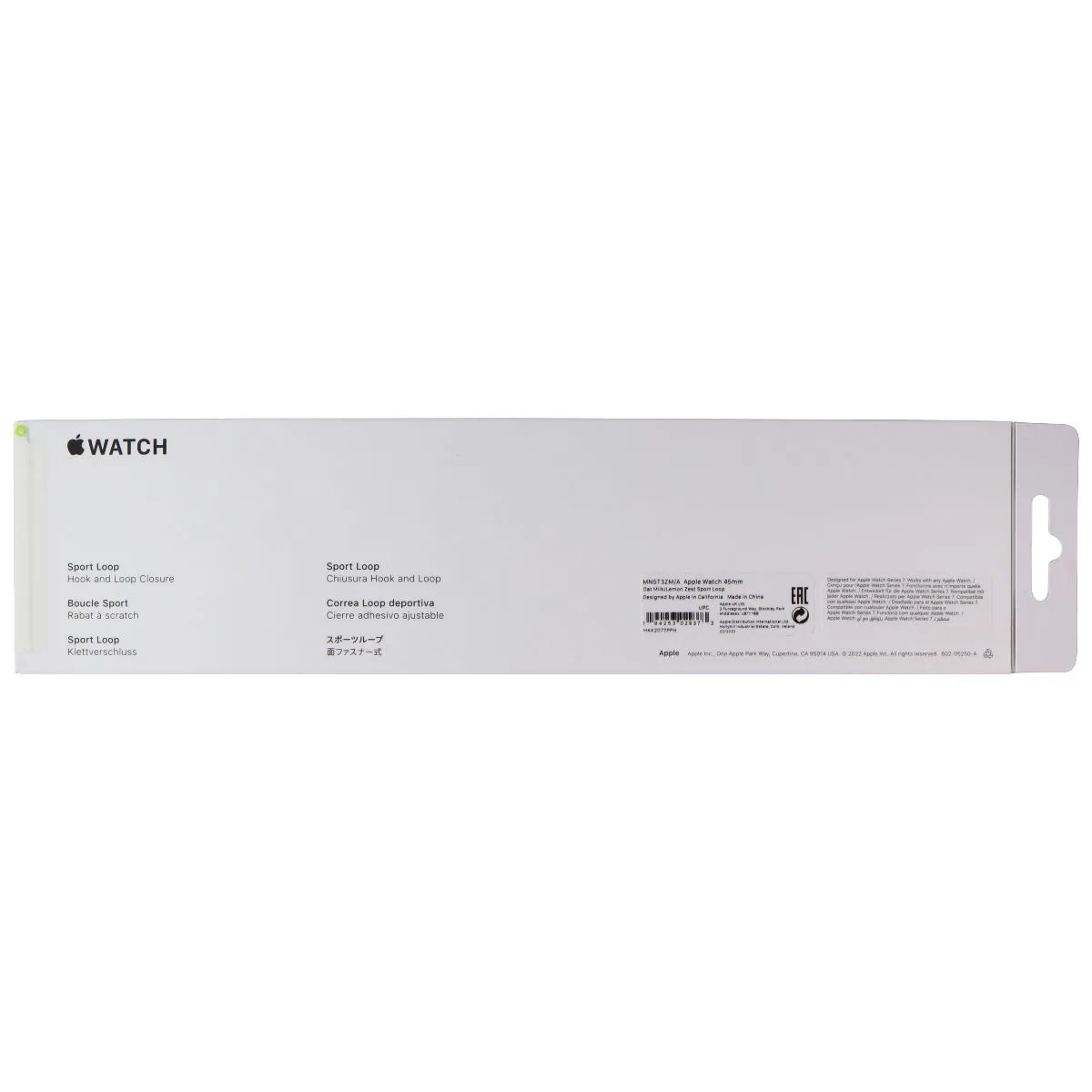 Apple Watch Sport Loop Band (45mm) - Oat Milk/Lemon Zest - Regular