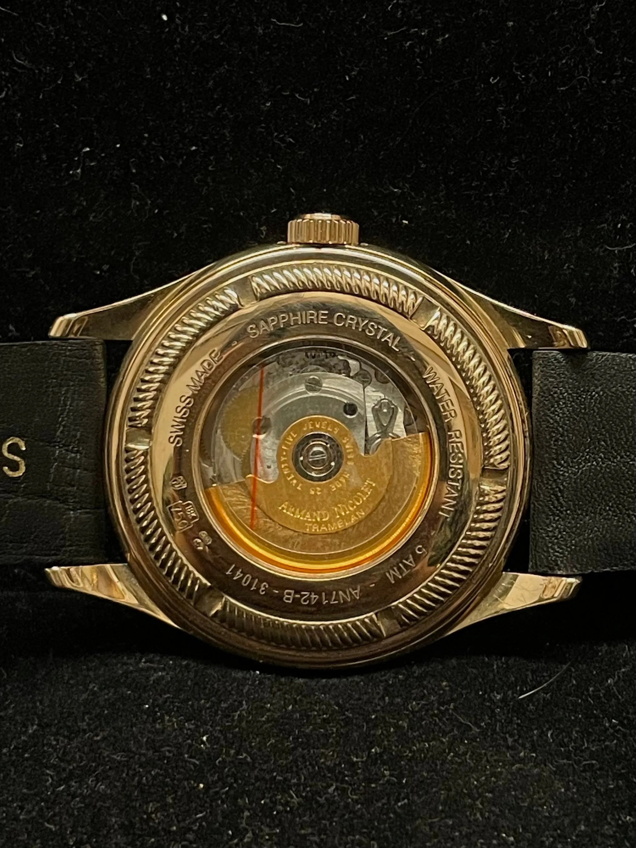 ARMAND NICOLET JUMBO CHRONOGRAPH AUTOMATIC 18K ROSE GOLD WATCH- $40K APR w/ COA!