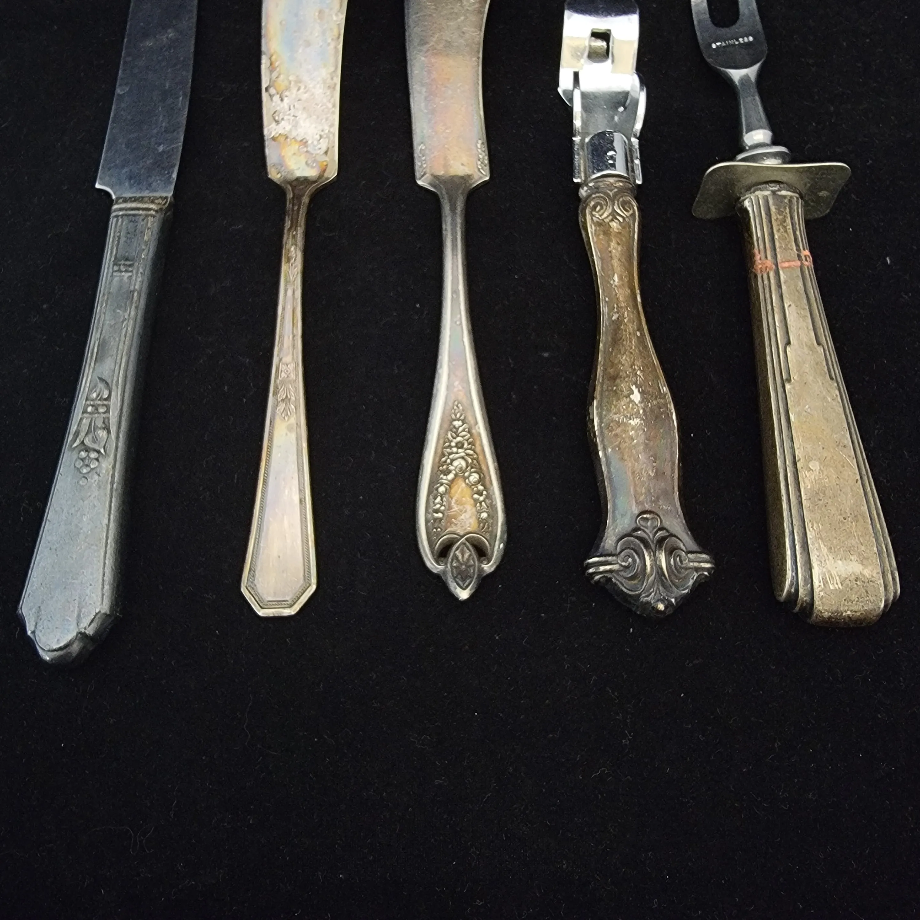 Assorted Silver Plate and Sterling Flatware 5 Pieces - $800 APR Value w/ CoA!