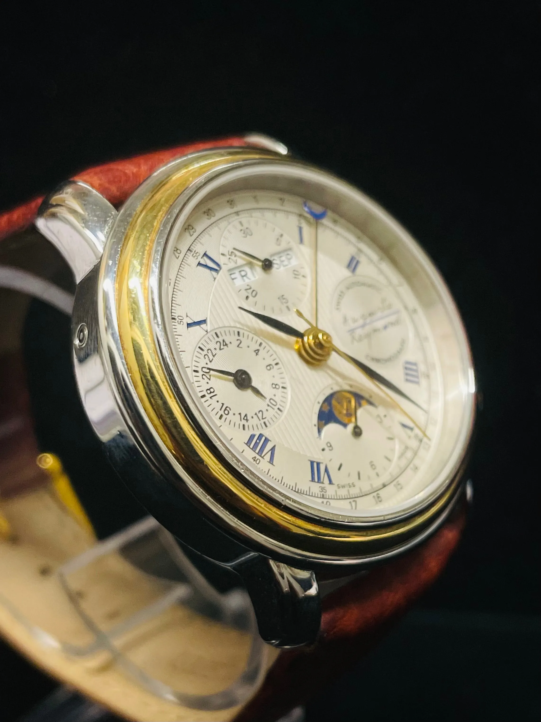 AUGUSTE REYMOND MEN'S AUTOMATIC STAINLESS STEEL 18K YG WATCH - $20K APR w/ COA!